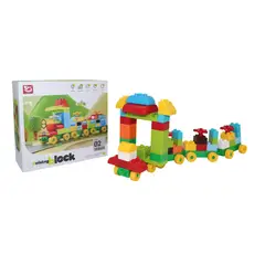 JUGUETELANDIA - JUEGO DE BLOQUES TREN 68 PIEZAS CAJA