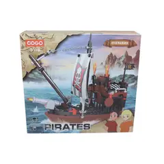 JUGUETELANDIA - BARCO PIRATA COGO BLOQUES 167 PIEZAS CAJA