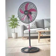 BRITOCHET - Ventilador Abanico Pie 18 Turbo Grill Plástico Ref1801