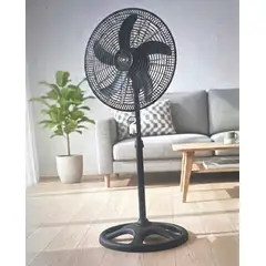 BRITOCHET - Ventilador Abanico Pie 18 Turbo Grill Plástico Ref1801