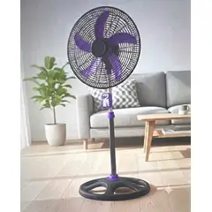 BRITOCHET - Ventilador Abanico Pie 18 Turbo Grill Plástico Ref1801