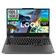 Lenovo - Portátil LOQ 15 Gaming RTX 3050 6GB Intel Core i5-13450HX RAM 16GB DDR5 SSD 1TB FHD 15.6"