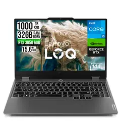 Lenovo - Portátil LOQ 15 Gaming RTX 3050 6GB Intel Core i5-13450HX RAM 32GB DDR5 SSD 1TB FHD 15.6"