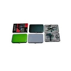 MAZUGI - Set De Manicure 18 Piezas Estuche Portátil Acero Inoxidable