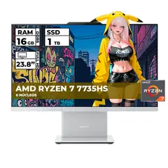Lenovo - TODO EN UNO 24ARR9 RYZEN 7-7735HS 16GB RAM 1TB SSD 24 FHD