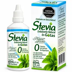 NATURAL FRESHLY - ALIMENTO ENDULZANTE CON ESTEVIA NATURAL X 60ML N.F.