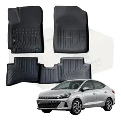 GENERICO - Tapetes Termoformados MatDefender 3D Hyundai HB20 2025-2027