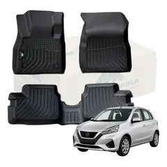 NOVAPARTS - Tapetes Termoformados MatDefender 3D Nissan March 2010-2025