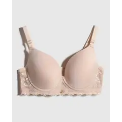 PATPRIMO - Brasier Copa Completa Con Encaje Para Mujer Piel