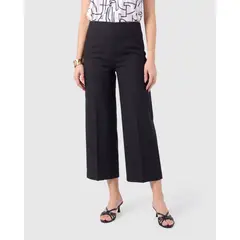 PATPRIMO - Pantalón Culotte De Tiro Alto Mujer Negro