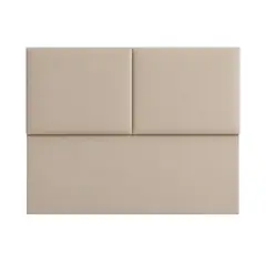 DISEÑOS RAMONA'S - Cabecero Semidoble 120x60+55 Lili Beige Tela
