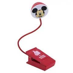 PALADONE - Lámpara LED Clip Disney Mickey Mouse Flexible Recargable para Escritorio, Lectura y Estudio