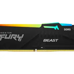 KINGSTON - Memoria RAM DDR5 32G 6000 FURY BEAST RGB de Alta Eficiencia y Estabilidad
