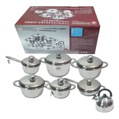 SWISSHOME - Juego de Ollas 13 Piezas Acero Quirúrgico Inducción