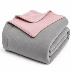 ABRICOL - Cobija Doble faz Cama doble 180x220 cm Gris Rosado