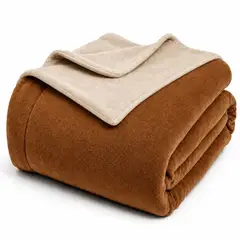 ABRICOL - Cobija Doble faz Cama doble 180x220 cm Café Arena