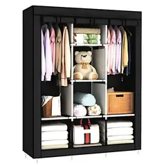 HOMMI - Estante Organizador Closet Perchero de Ropa Almacenador en Tela