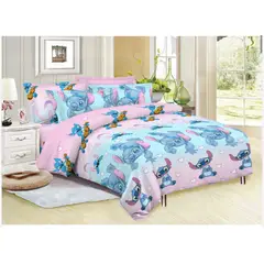 SIRENITAS - Juego de sabanas Cama Sencilla Semi Doble Queen King Stitch Azul
