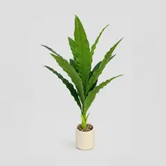 POLASUP - Planta Artificial Dracaena 130 cm con Base Decorativa Realista para Hogar Oficina Sin Mantenimiento