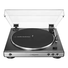 AUDIO TECHNICA - Tornamesa Audio-Technica AT-LP60X-GM con Cápsula Gris de Tracción por Correa Automático