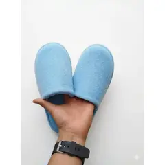 GENERICO - Pantuflas un solo fondo color azul celeste