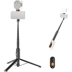 NEEWER - Trípode selfie stick de 147 centímetros compatible con Smartphones, con control remoto.