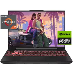 ASUS - PORTÁTIL GAMER TUF A16 - RYZEN™ 7 170 - RTX 4050 6GB - 16GB RAM - SSD 512GB - 16" WUXGA 144HZ
