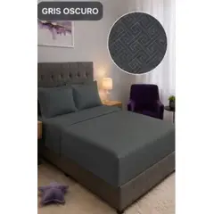 SIRENITAS - Juego de sabanas cama Sencilla Semi Doble Queen King Gris oscuro elegante