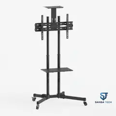 GENERICO - Soporte Pedestal Televisor Hasta 65 Pulgadas Color Negro