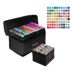 GENERICO - Set De Marcadores De Doble Punta Iforu Con 120 Colores Y Puntas De Pincel Y Fina