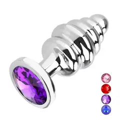 GENERICO - Plug Anal Dilatador Talla L Relieves Acero Inoxidable Edicion Limitada