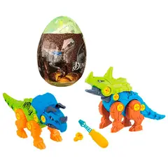 GENERICO - Dinosaurio Figura Armable + Destornillador Huevo Sorpresa