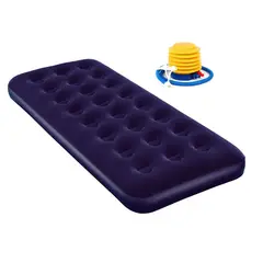 GENERAL - Colchón Inflable Sencillo 191x76x22 cm + Inflador Manual Portátil JR-5001