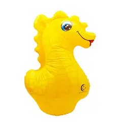 GENERICO - Inflable Caballito de Mar Amarillo de Vinilo PVC para Niños