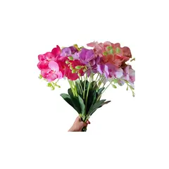 MAZUGI - Ramo de Orquídeas Artificiales Premium Realistas para Decoración