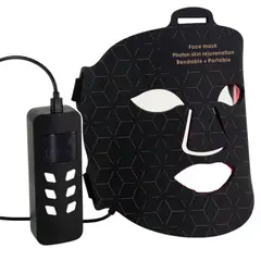 GENERICO - Mascarilla Facial LED Luz Roja Azul Antiedad Reafirmante Cuidado Facial Profesional 4 Modos