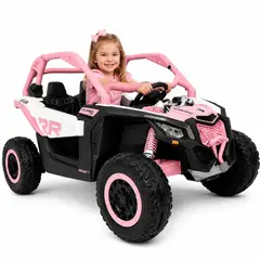 CAN AM - Carro Eléctrico Infantil Can-Am Maverick 4x4 24V Licenciado con 5 Motores y Pantalla Multimedia