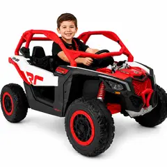 CAN AM - Carro Eléctrico Infantil Can-Am Maverick 4x4 24V Licenciado con 5 Motores y Pantalla Multimedia