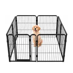 OEM - Corral Para Perros 60 Cm De Altura, Resistente 8 Paneles