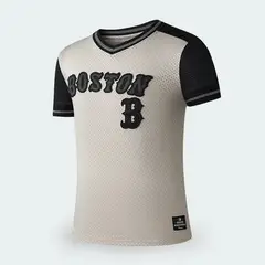 MLB - Jersey Boston Red Sox Beige Hombre - XL