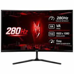 ACER - MONITOR GAMER CURVO ED270 27 - Full HD - PANEL VA - 280Hz - 1ms - AMD FREESYNC - HDR10