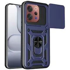 GENERICO - Funda Protector Cámara Slider Compatible Vivo V70 5G Azul