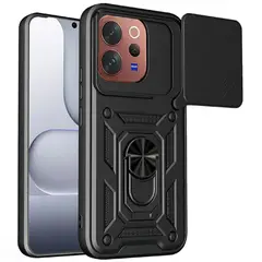 GENERICO - Funda Protector Cámara Slider Compatible Vivo V70 5G Negro