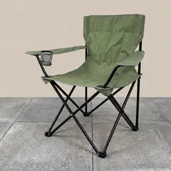 RTA DESIGN - Silla Plegable Camping Tanzania, Verde, con Portavasos