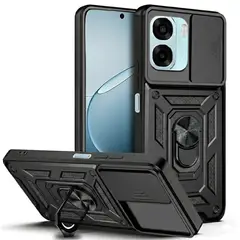 GENERICO - Funda Estuche Case Slider Compatible Con Oppo A6 5G Negro