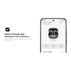 XIAOMI - AUDIFONOS BLUETOOTH BUDS 6 CON CANCELACION DE RUIDO Y MEJORA EN LLAMADAS GRIS TITANIO