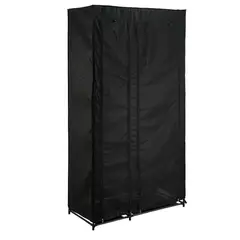 RTA DESIGN - Closet Organizador Dono, Negro, con variedad de entrepaños en tela