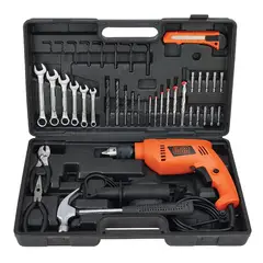 BLACK+DECKER - KIT TALADRO PERCUTOR 12 PUL + ACCES BLACK + DECKER HD565K-B3