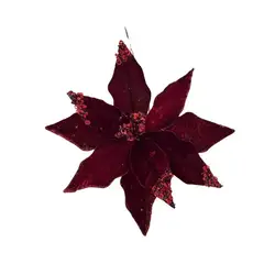GENERICO - Set De 5 Poinsettias Navideñas