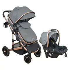 PRIORI - Coche Bebe 4 en 1 Travel System Gris